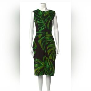 Samantha Sung Tropical Print Dress